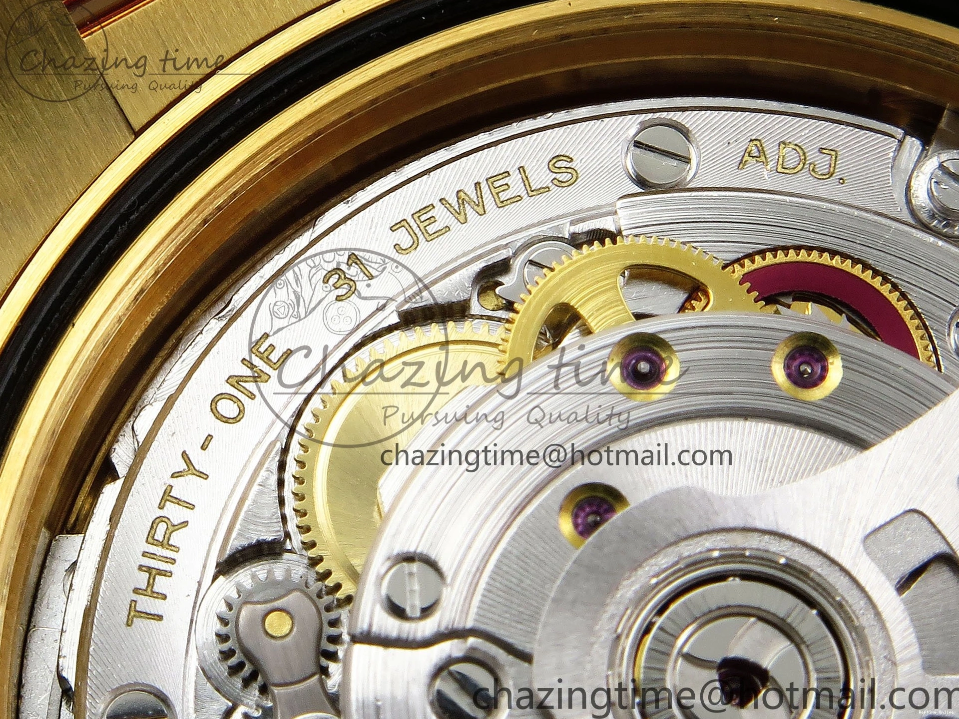 1225 WrinkleFree DayDate 40 228238 ARF 904L Steel YG Crystal Diamonds Bezel on President Bracelet VR 1550